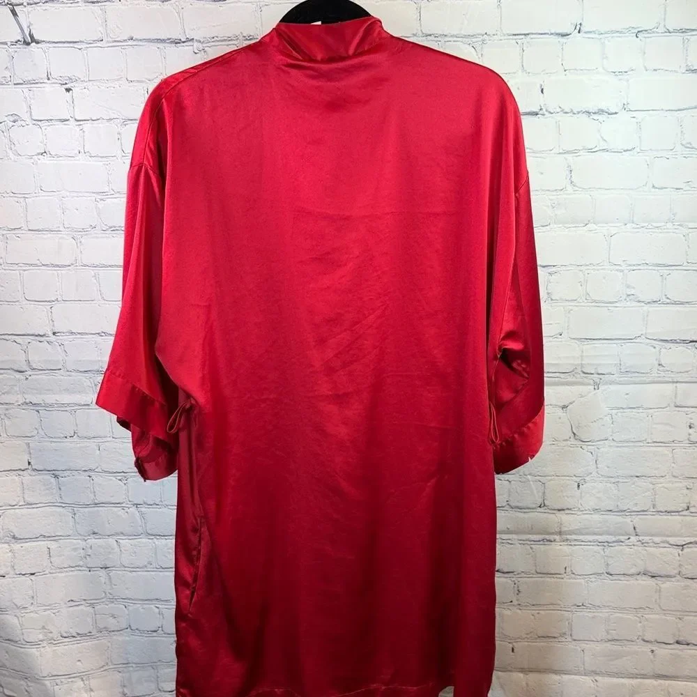 Victoria's Secret Scarlet Satin Robe